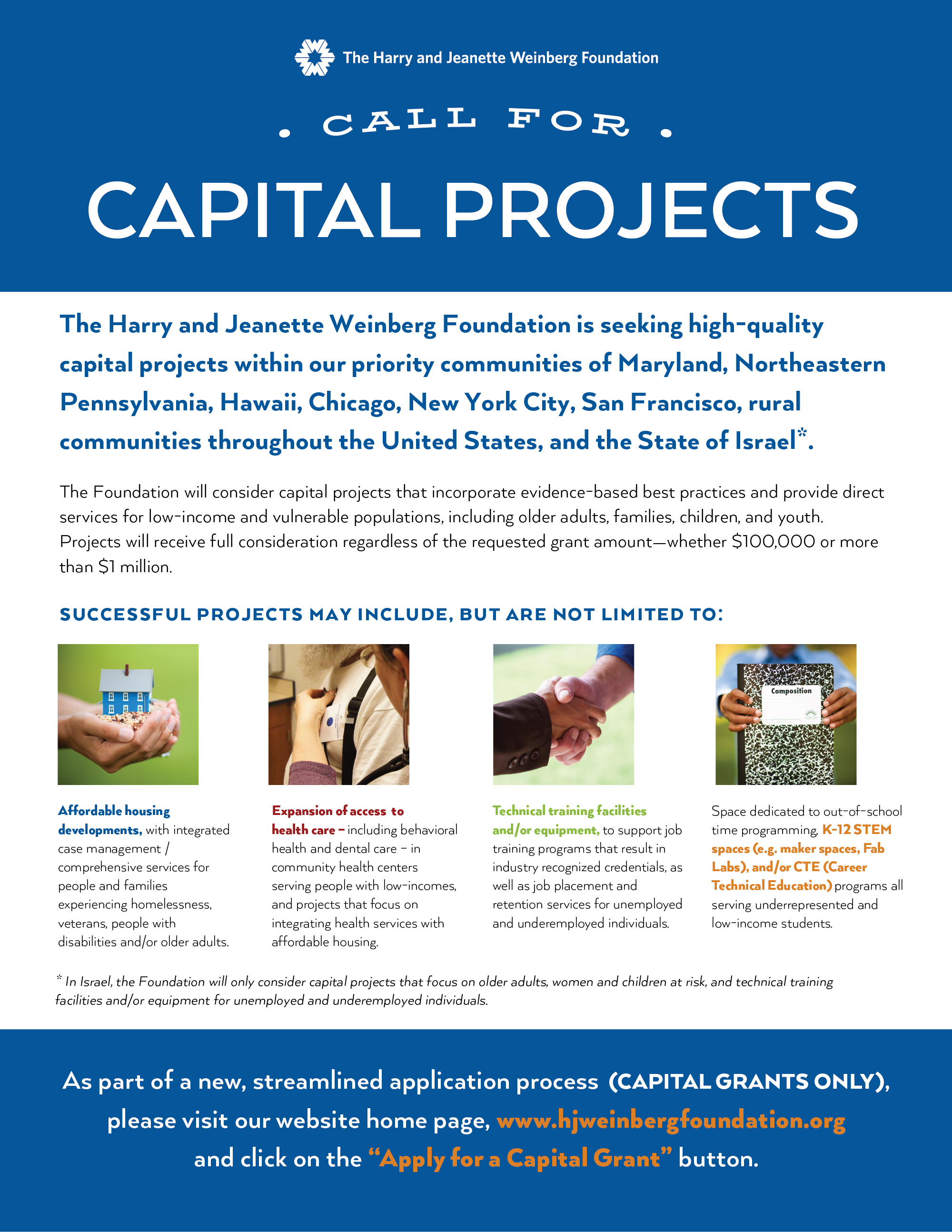 Call for Capital Projects